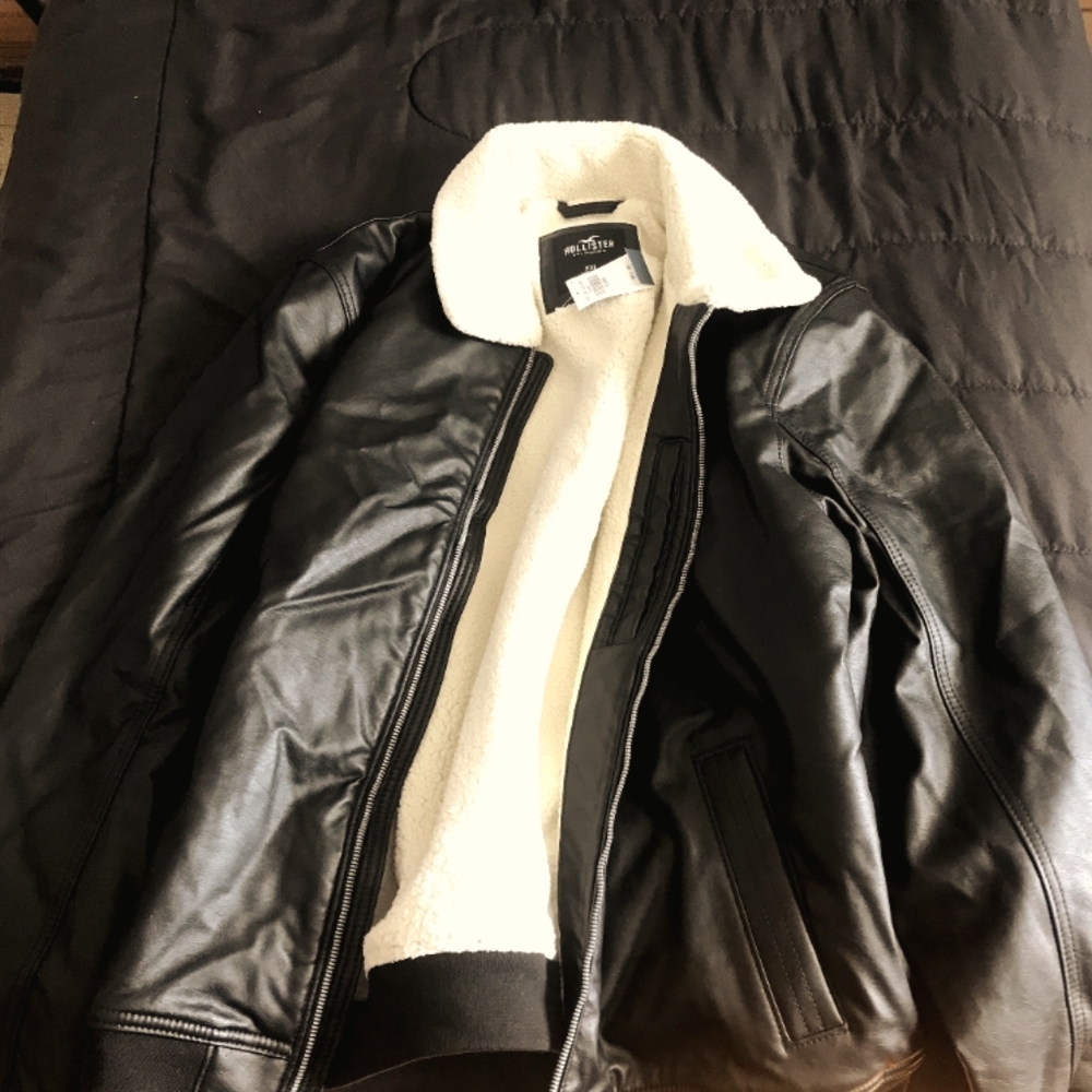 Leather Bomber Jacket